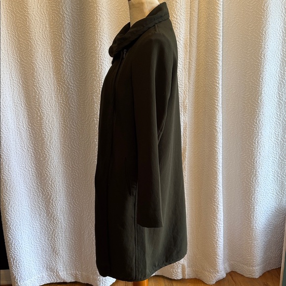 Babaton by Aritzia Olive Green Draped Collar Coat - Picture 3 of 7